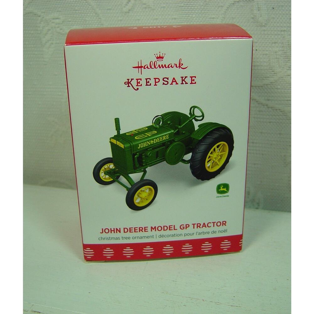 HALLMARK ORNAMENT-JOHN DEERE MODEL GP TRACTOR-FROM 2017-WITH BOX - Picture 5 of 5